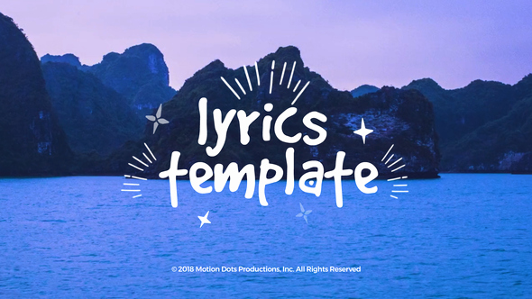 After Effects Lyric Video Template Best Of Lyrics Template Videohive Findgfx