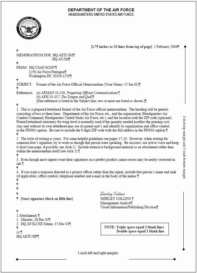 Air force Memorandum Template New Air force Ficial Memorandum Template