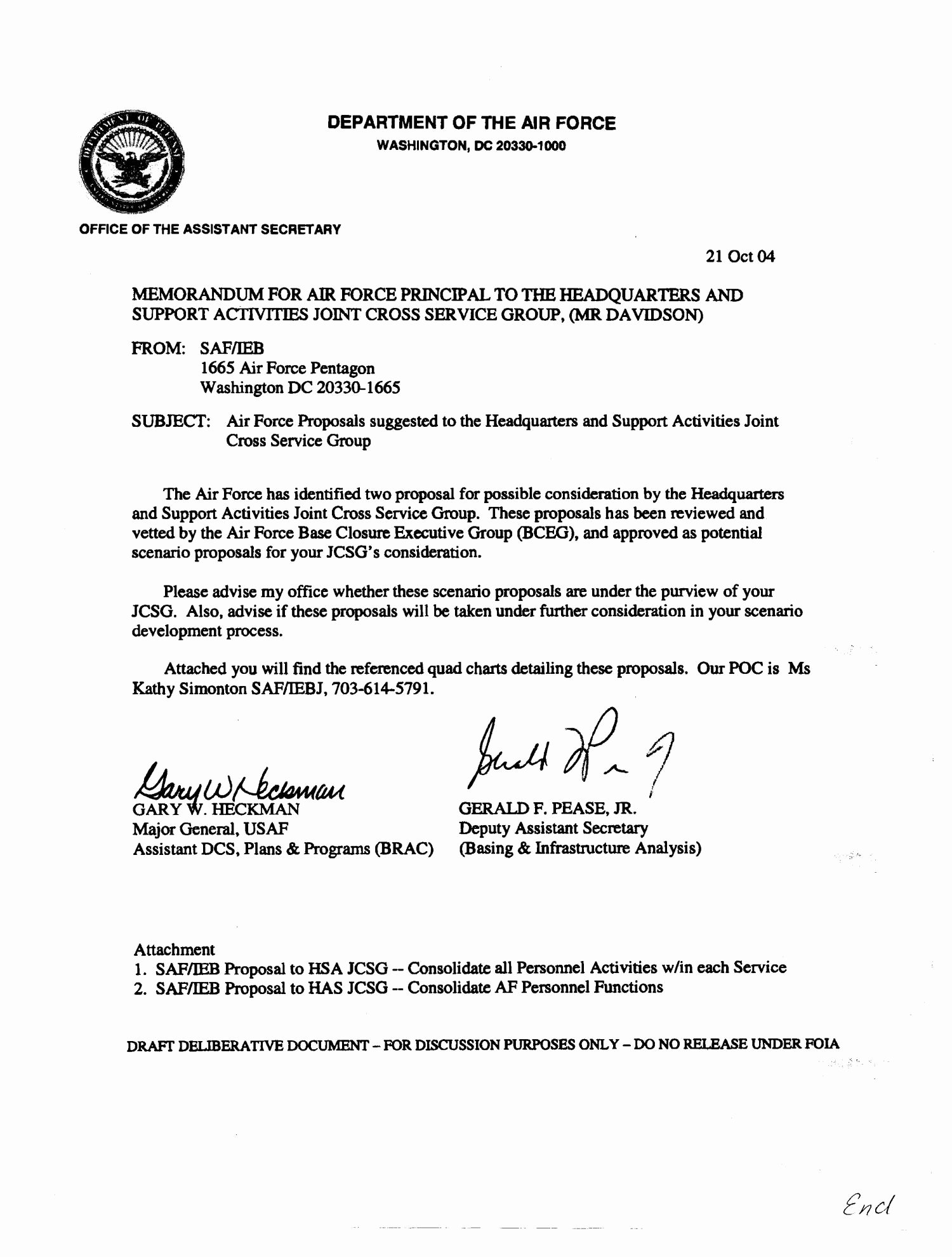 Air force Memorandum Template New Memo On Air force Proposals to Realign Military and