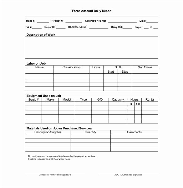 Air force Position Paper Template Best Of 64 Daily Report Templates Pdf Docs Excel
