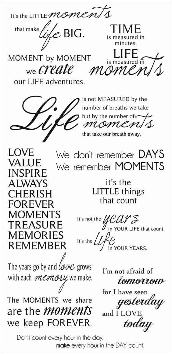 Album Title In Quotes Lovely “moments” Quotes for Scrapbook Pages – Scrap Booking