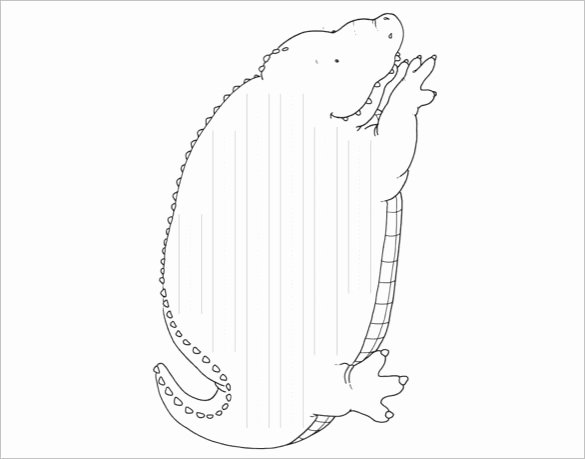 Alligator Template Printable Best Of 14 Alligator Templates Crafts &amp; Colouring Pages