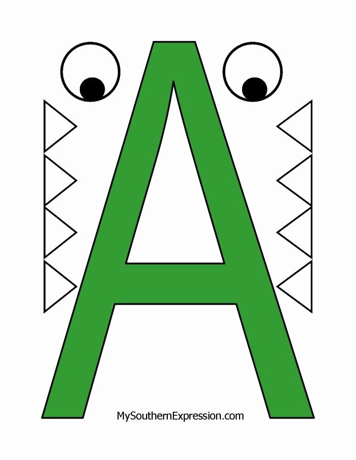 Alligator Template Printable Elegant Letter Of the Week for Preschool Aged Children Letter A