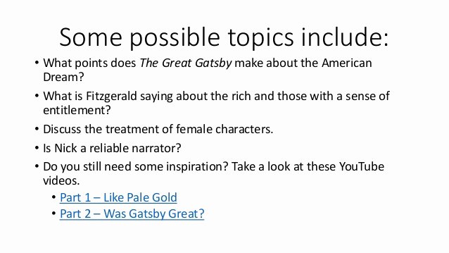 American Dream Essay Titles Fresh the Great Gatsby Paper Pathfinder