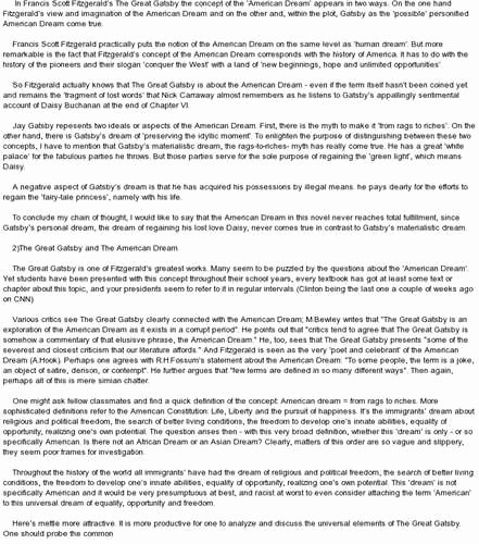 American Dream Essay Titles Unique the Great Gatsby American Dream Essay Conclusion Essay