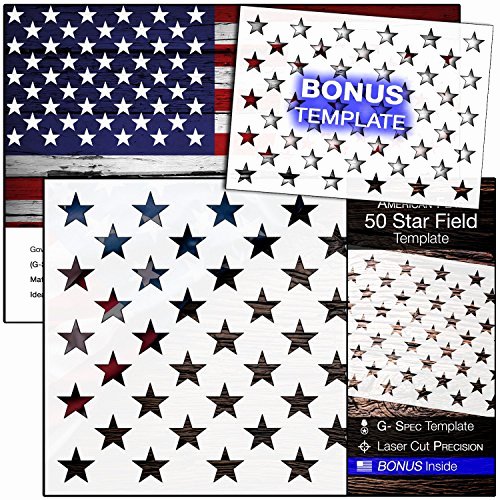 American Flag Star Stencil Printable