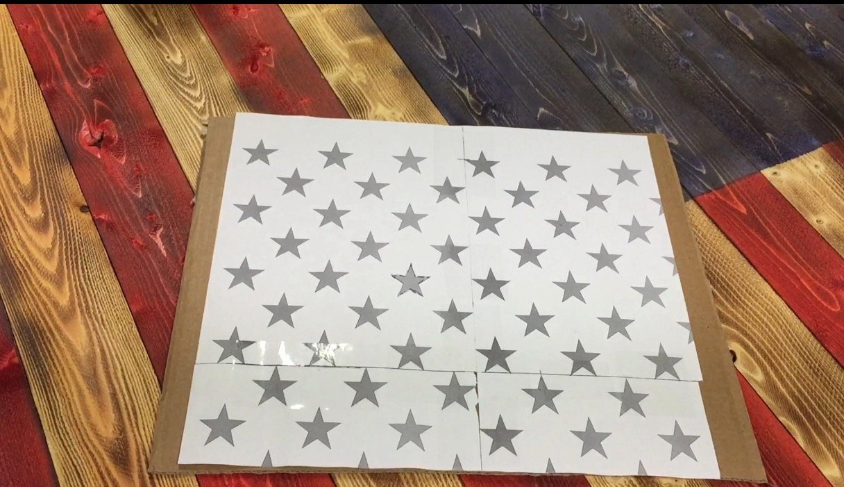 American Flag Star Stencil Printable Unique Diy Fifty Star Stencil American Flag the Furrminator