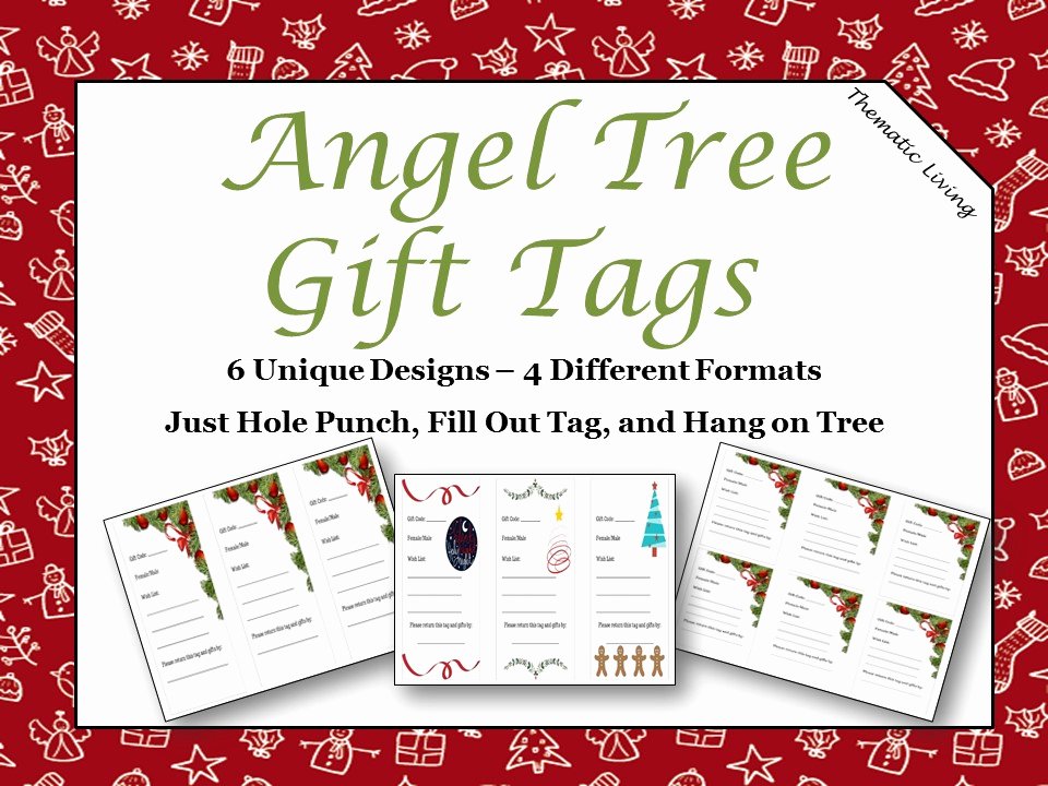 Angel Tree Template Awesome Angel Tree Gift Tags