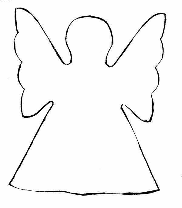 Angel Tree Template Elegant Christmas Tree Angel Template Christmas