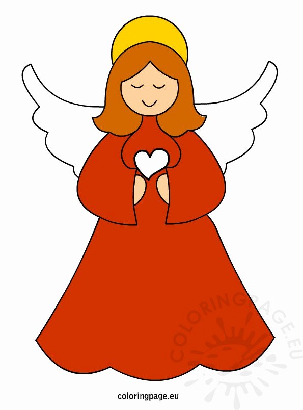 Angel Tree Template Fresh Christmas Angel Vector Art