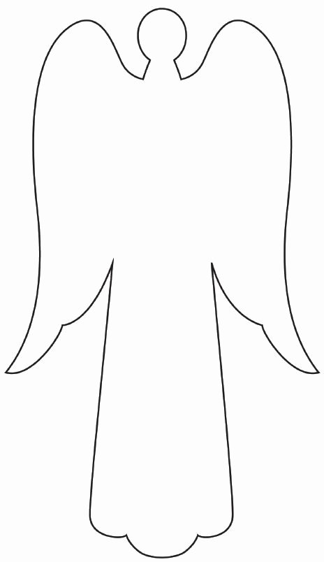 Angel Tree Template Luxury Printable Christmas Angel Template