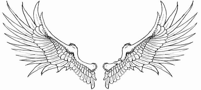 Angel Wing Stencil Printable Awesome Angel Wings