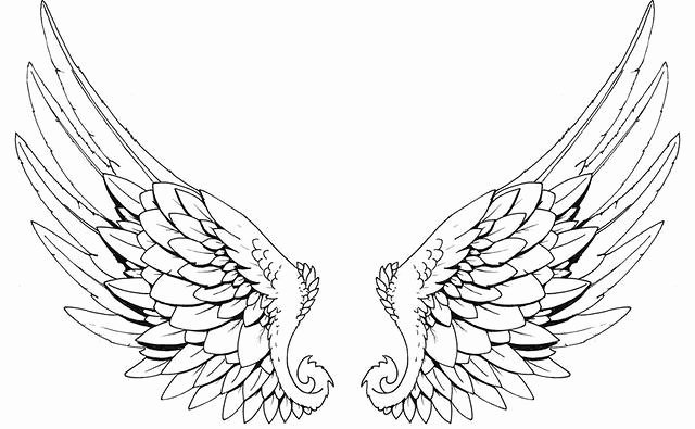 Angel Wing Stencil Printable Awesome Tattoos Book 2510 Free Printable Tattoo Stencils Wings