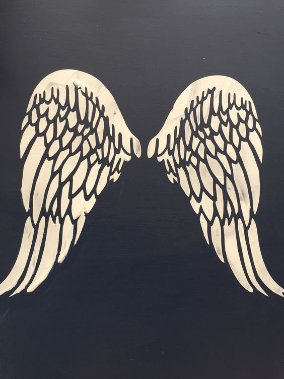 Angel Wing Stencil Printable Awesome Vintage Wings and Stencils On Pinterest