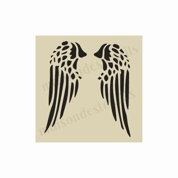 Angel Wing Stencil Printable Best Of Angel Wings Small 5 X 5 Stencil