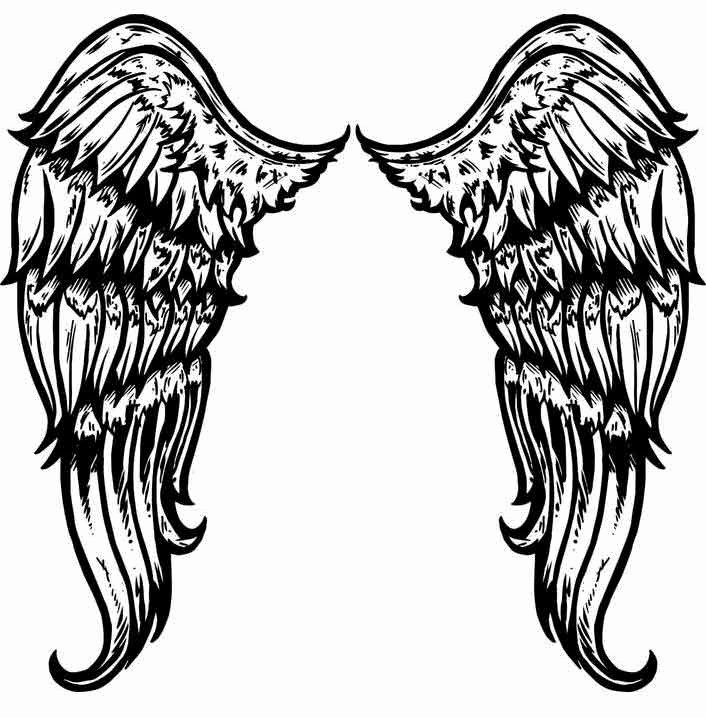 Angel Wing Stencil Printable Inspirational Free Printable Angel Wings Download Free Clip Art Free