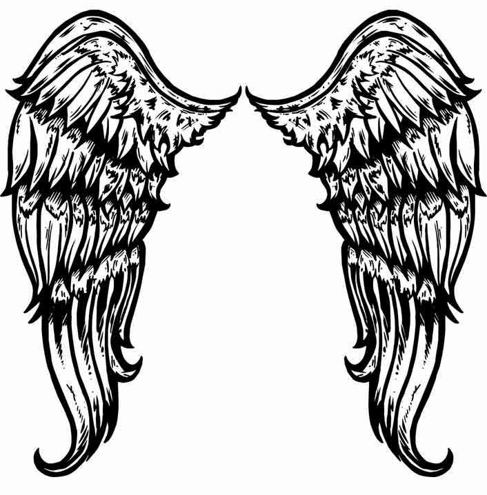 Angel Wing Stencil Printable Inspirational Free Printable Angel Wings Download Free Clip Art Free