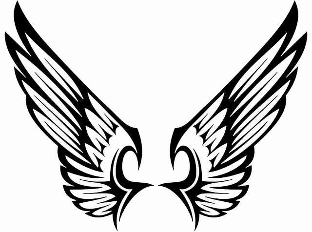 Angel Wing Stencil Printable Unique Angle Wings