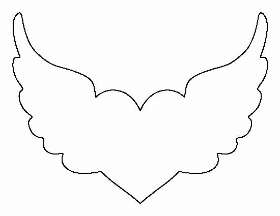 Angel Wing Templates Inspirational Angel Wing Cut Out Template Crafts the O Jays and Wings