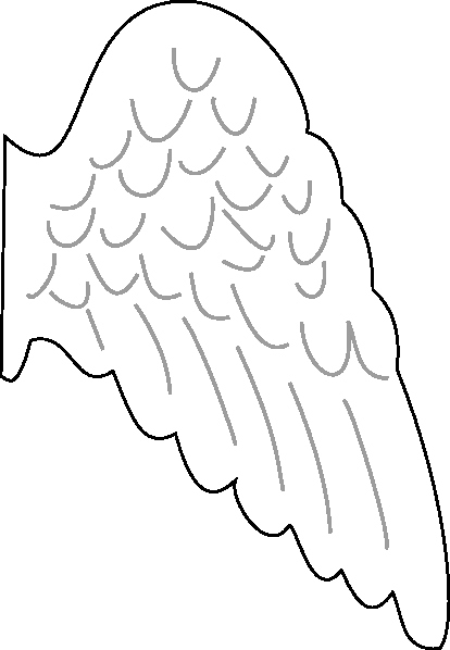 Angel Wing Templates Lovely Angel Wing Clip Art at Clker Vector Clip Art Online