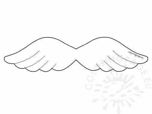 Angel Wing Templates Printable Awesome Christmas Coloring Page