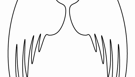Angel Wing Templates Printable Beautiful Angel Wings Pattern Use the Printable Outline for Crafts