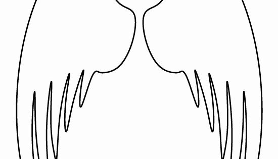 Angel Wing Templates Printable Beautiful Angel Wings Pattern Use the Printable Outline for Crafts