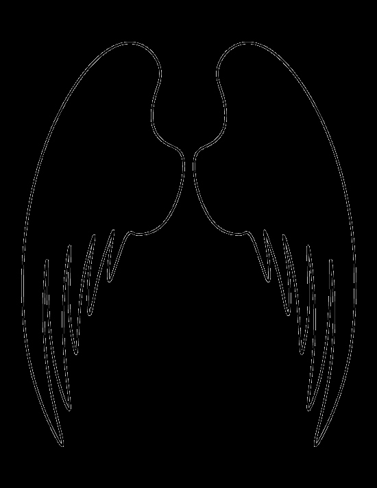 Angel Wing Templates Printable Inspirational Angel Wings Pattern Use the Printable Outline for Crafts