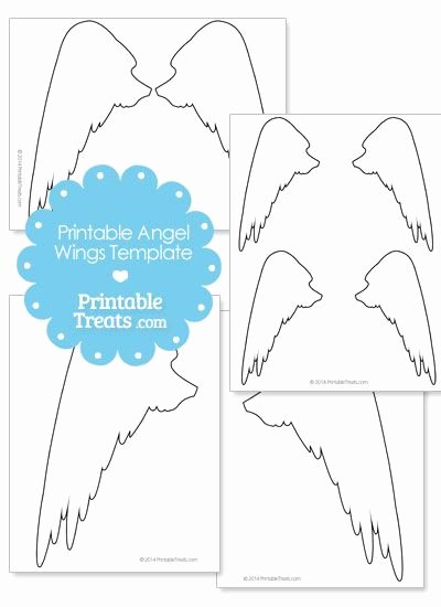 Angel Wing Templates Printable Inspirational Printable Angel Wings Outline From Printabletreats