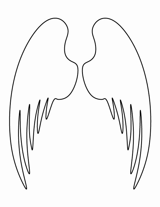 Angel Wing Templates Unique Angel Wings Pattern Use the Printable Outline for Crafts