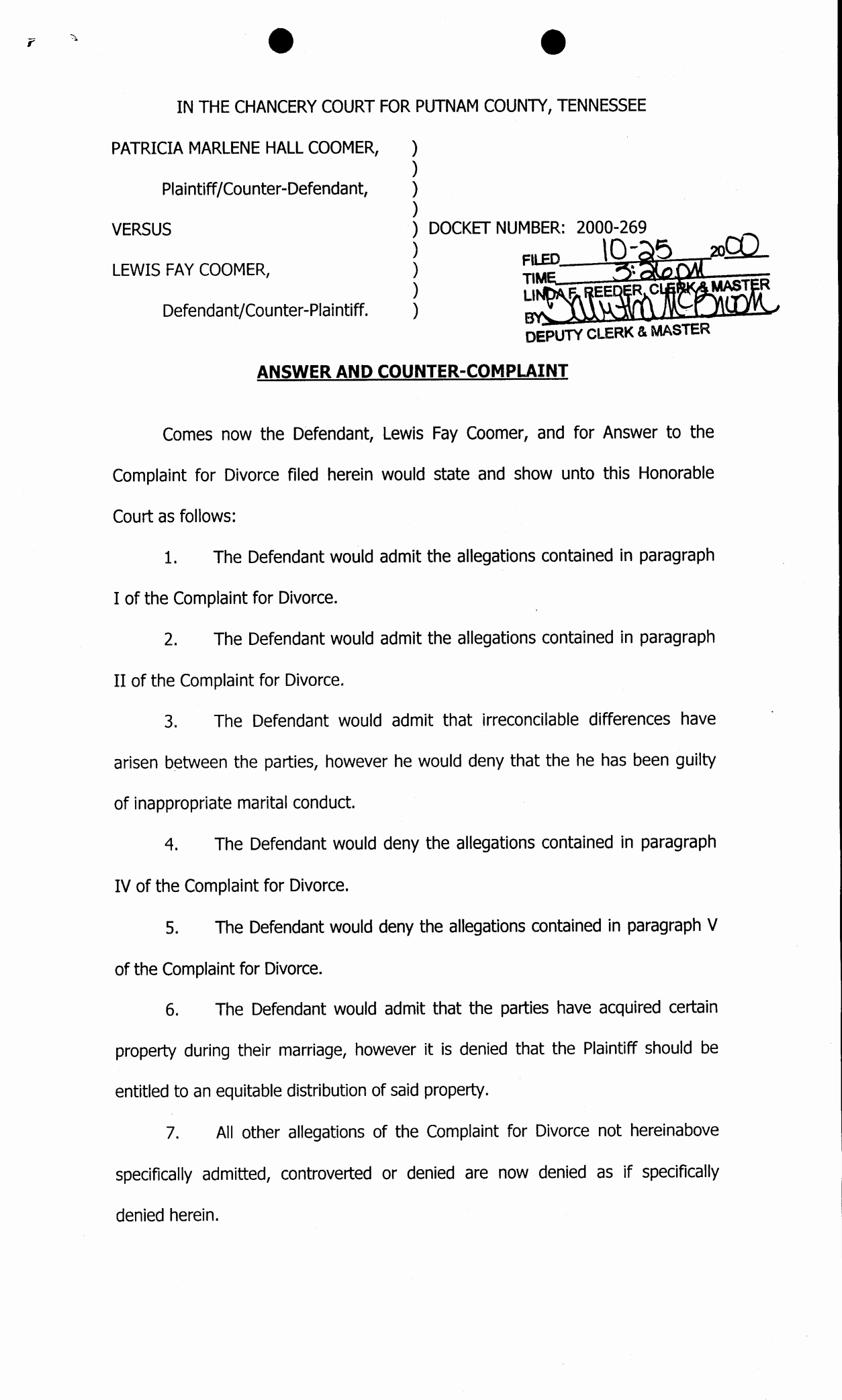 Answer to Complaint Sample Unique Best S Of Sample Answer Plaint form Sample Civil