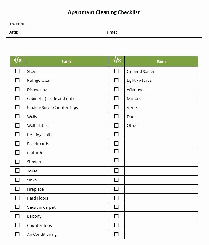 Apartment Maintenance Checklist Template Awesome New Apartment Essentials – Home Design Ideas