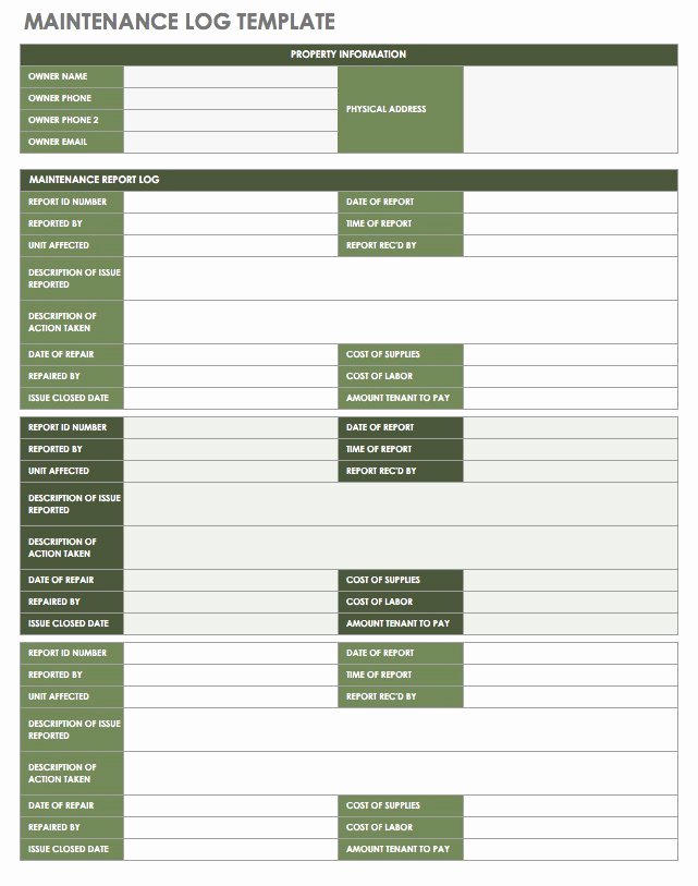 Apartment Maintenance Checklist Template Inspirational 18 Free Property Management Templates