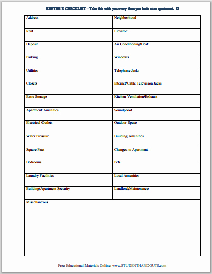 Apartment Maintenance Checklist Template Inspirational Preventative Maintenance Checklist for Apartments