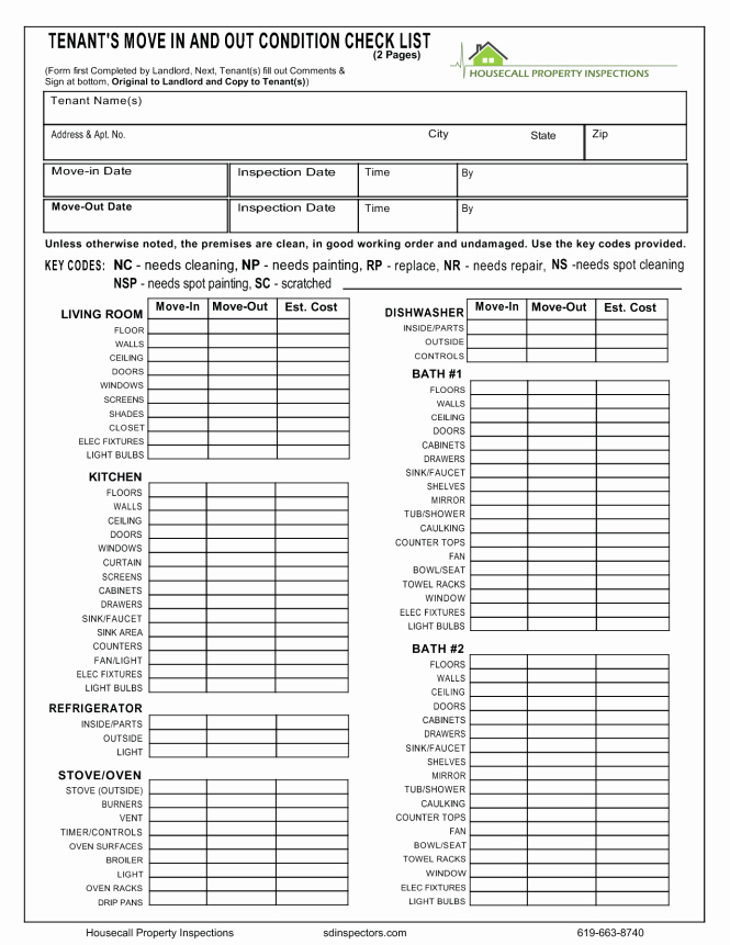 Apartment Maintenance Checklist Template New Apartment Maintenance Checklist forms Nice Apartement