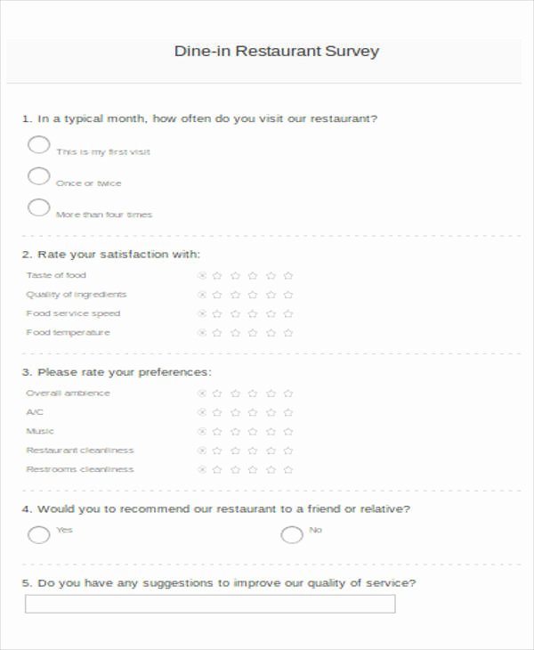 Apartment Market Survey form Fresh Printable Survey form 55 Examples In Pdf Word