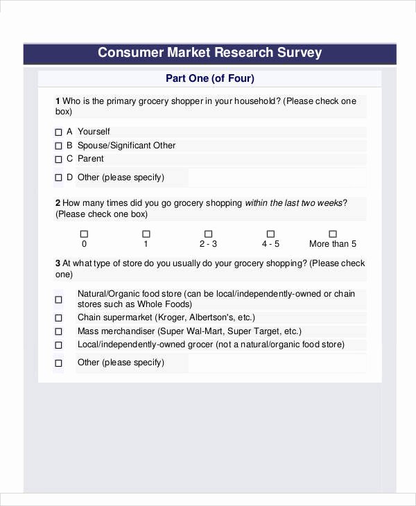 Apartment Market Survey form Inspirational 60 Sample Survey forms Word Pdf