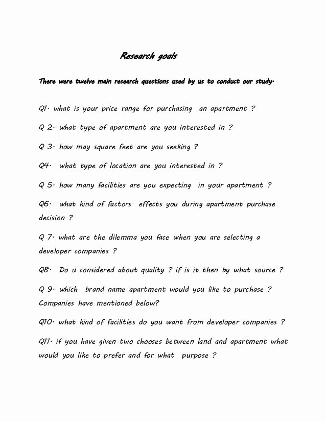 Apartment Market Survey Template New Perception and Expectation Of Customer In Real Estate