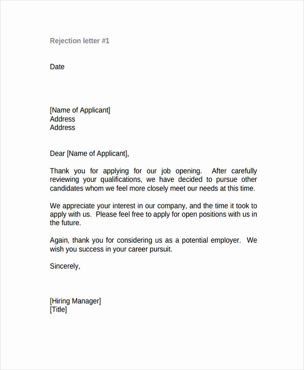 Application Rejection Letter Best Of Application Rejection Letter – Ladvaibhavi