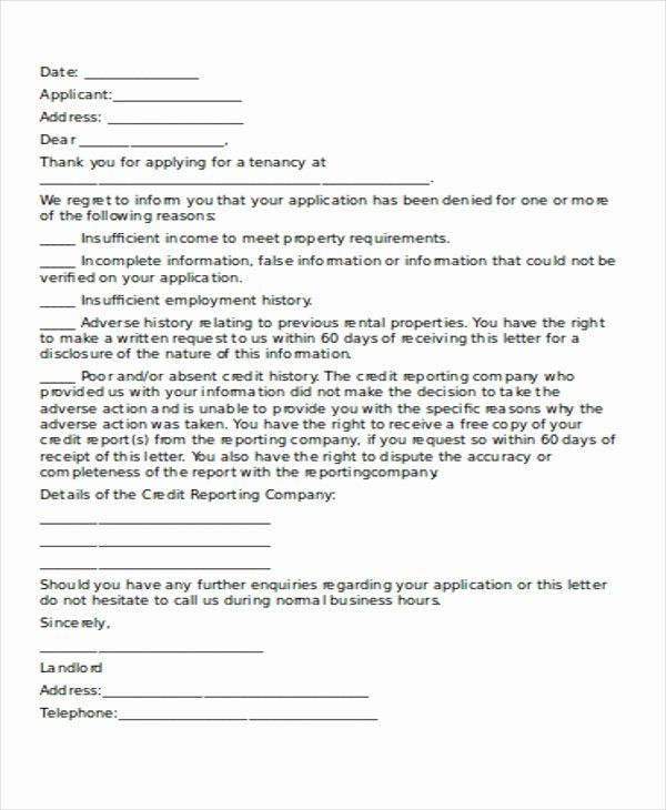 Application Rejection Letter Luxury 23 Rejection Letter Templates Word Google Docs Apple