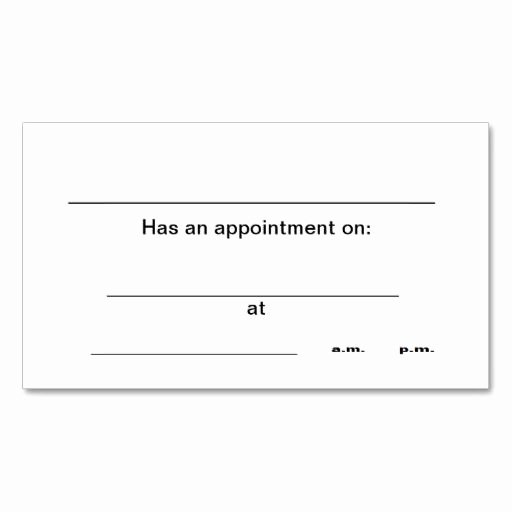 Appointment Reminder Template Word Best Of 238 Best Appointment Business Cards Images On Pinterest