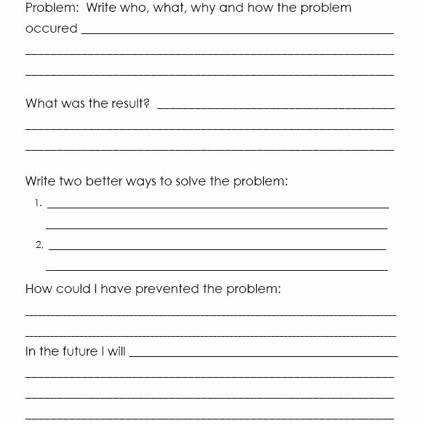 Appropriate Classroom Behavior Essay Elegant 3 Problem solving Think Sheet for Students