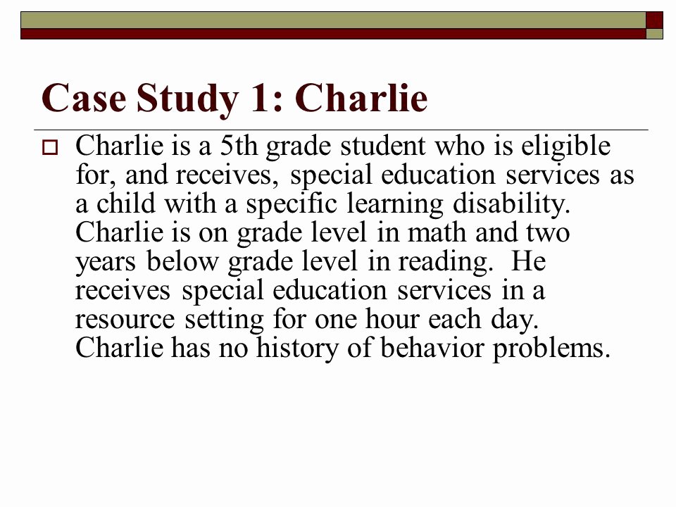 Appropriate Classroom Behavior Essay Fresh Case Study Child with Learning Disability Case Stu S