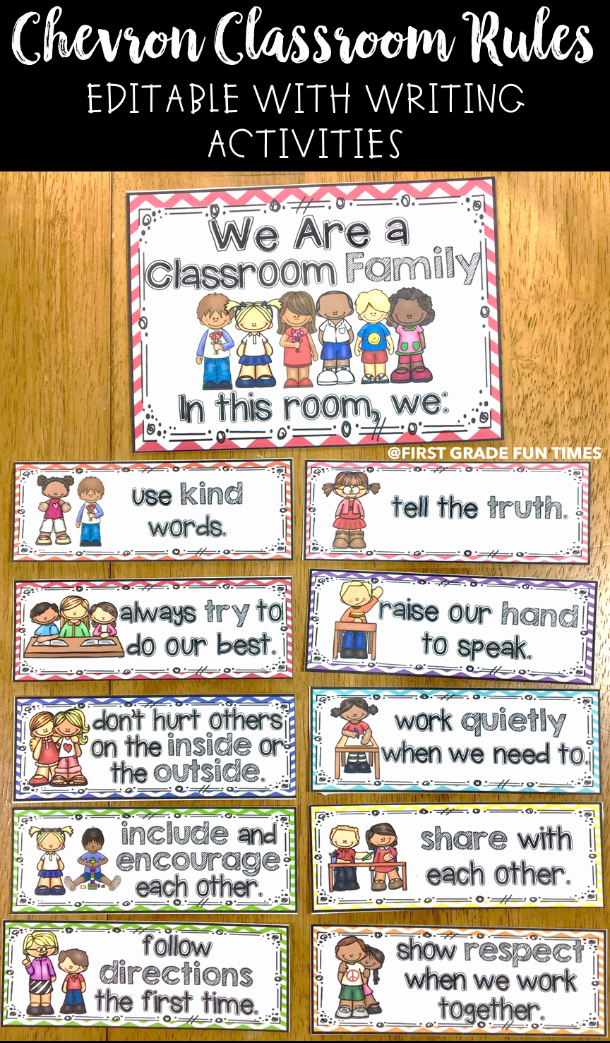 Appropriate Classroom Behavior Essay Fresh Classroom Decor Classroom Rules with Writing Activities
