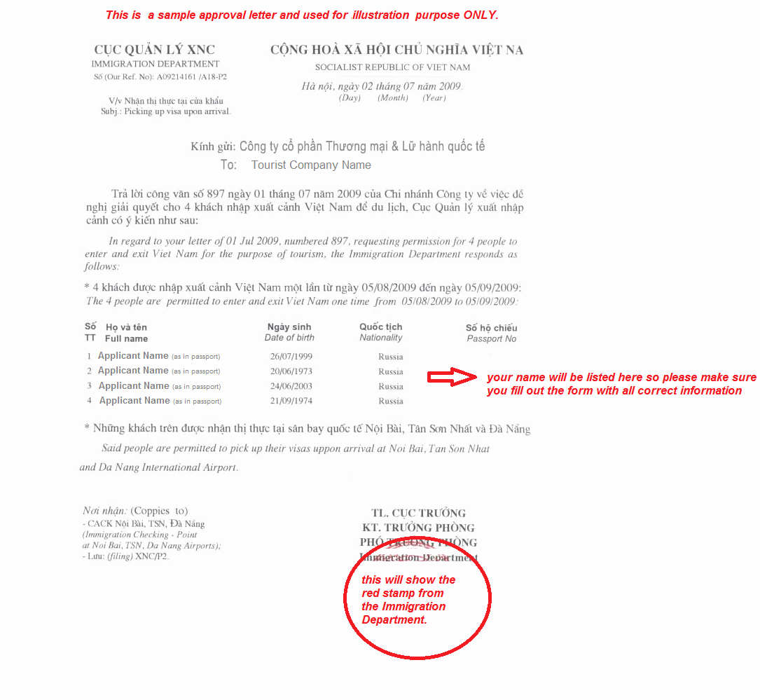 Approval Letter Example Beautiful What is Vietnam Visa Approval Letter and How to One