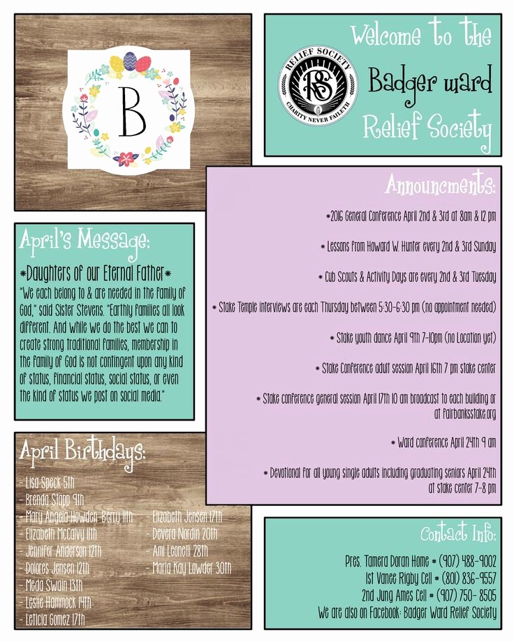 April Newsletter Template Lovely April Rs Newsletter Template