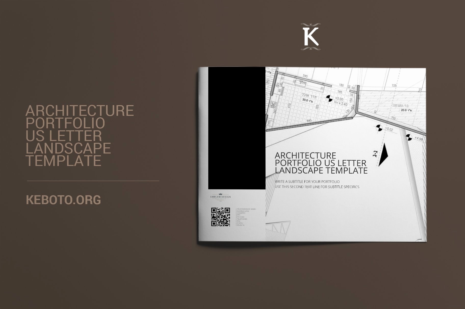 Architecture Portfolio Design Templates Elegant Architecture Portfolio Us Letter Templates Creative Market