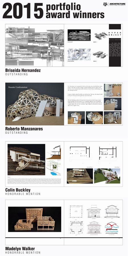 Architecture Portfolio Design Templates Inspirational Undergraduate Portfolio Winners College Of Architecture