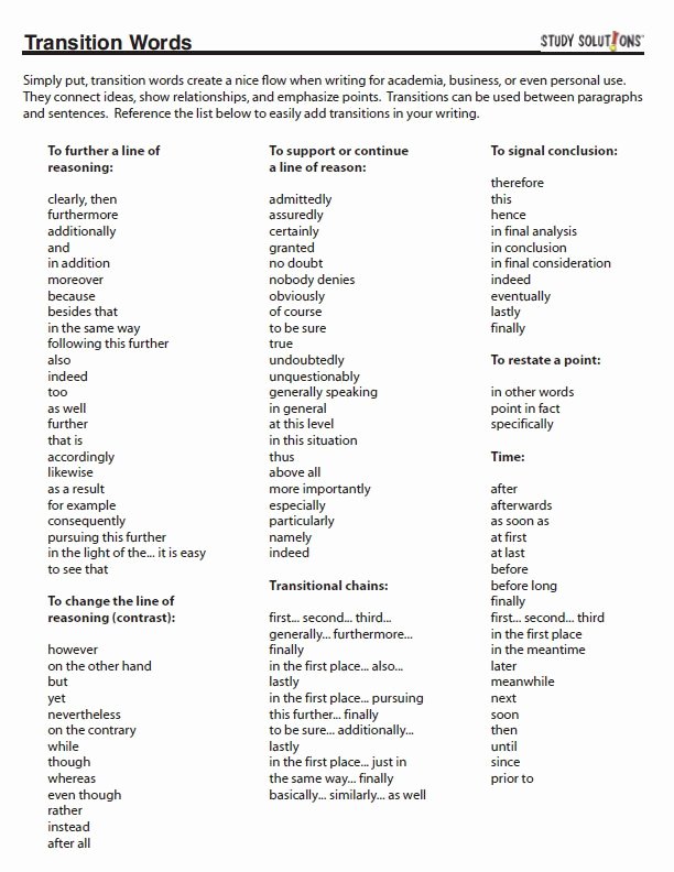 argument essay transition words