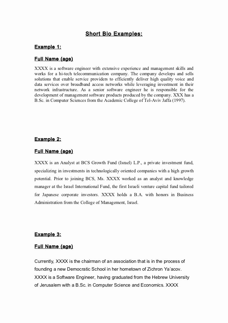 Army Board Biography Example Unique 19 Of Short Army Bio Template Free